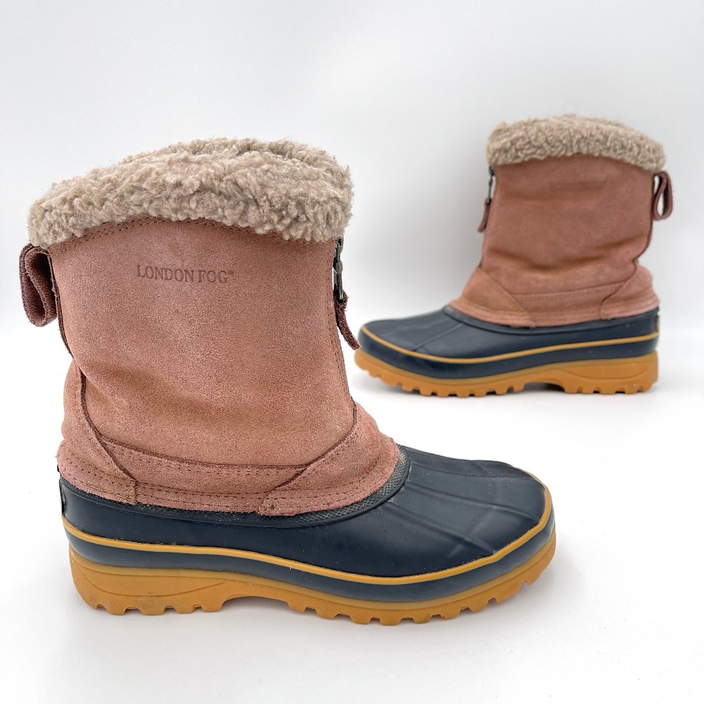London Fog Wintery Snow Boots Size 7M